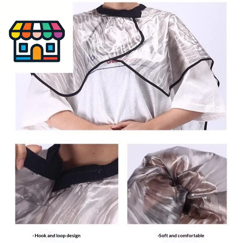 

Barbershop Hairdressing Cape Waterproof Hair Coloring Wraps For Hair Color Shampoo Hair Dye Cloth Haircut Cloak Tools