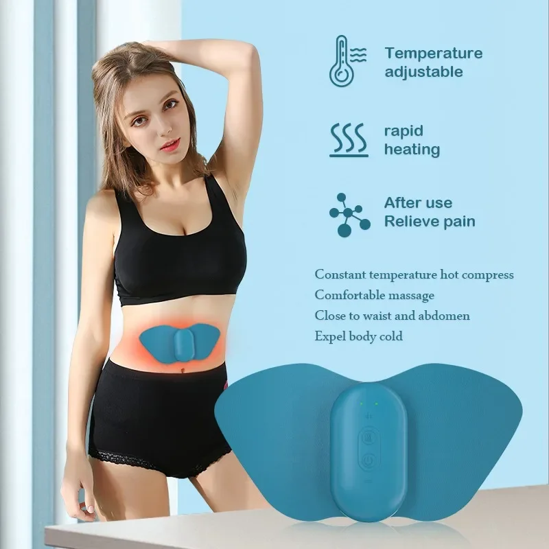 Wireless menstrual heating pad 6 Modes Electric Menstrual Massager Period Pain Relief tens stimulator Muscle Stimula