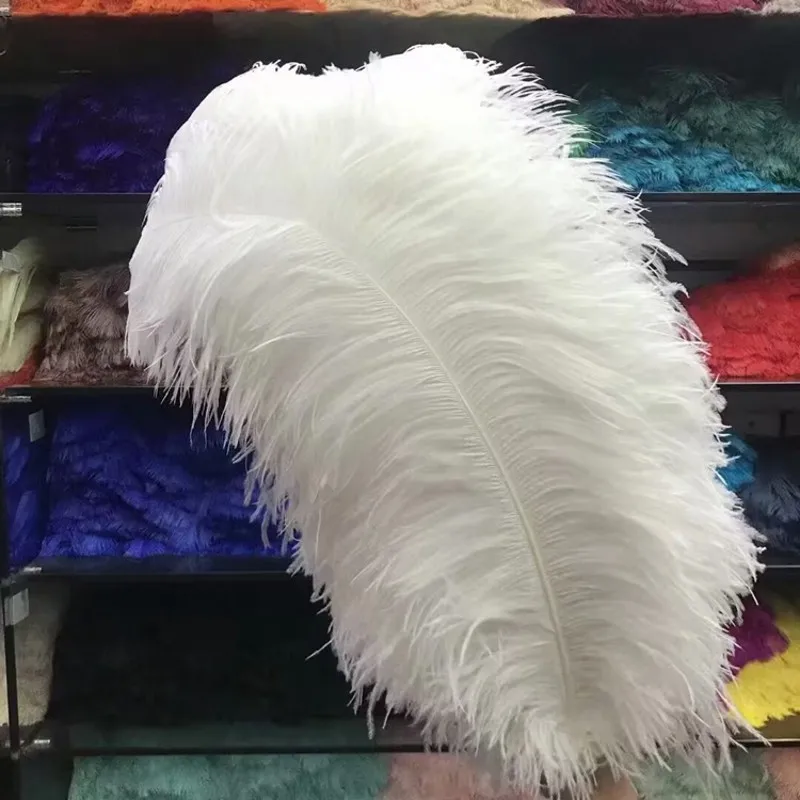 Wholesale 100pcs/lot Black White Ostrich Feather Plume Craft Supplies Wedding Party Table Centerpieces Decoration Free Shipping