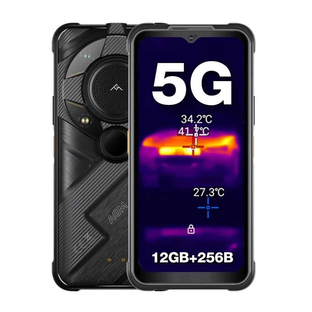 Wytrzymały smartfon AGM G2 Guardian 5G, obrazowanie termiczne 8+256G, obiektyw 10 mm, 25 sztuk/s, aparat 108 MP+32 MP, bateria 7000 mAh,