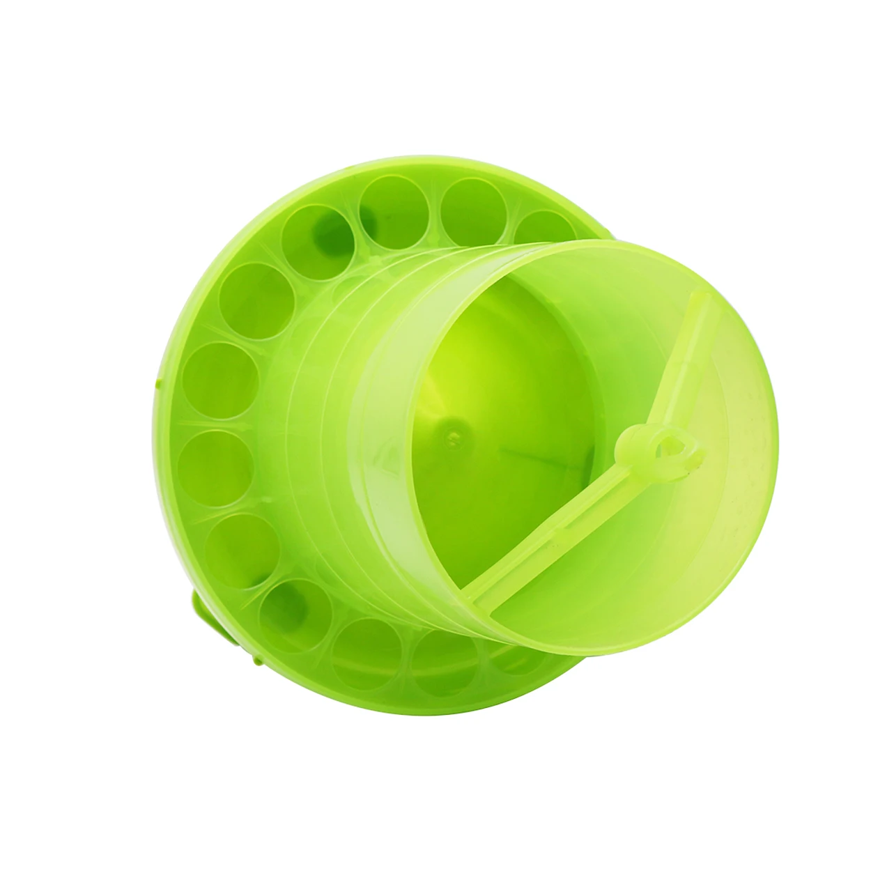 Comedero para aves de corral de 4kg con patas de soporte y cubierta, comedero de plástico para pollos, cubo de alimentación de codorniz, comedero automático para animales de granja de palomas, 1 ud.