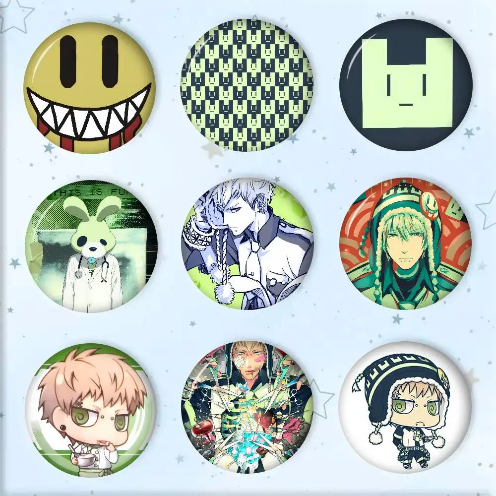 Hot DRAMAtical Murder DMMD NOIZ  Anime Button  Handmade Brooch For Clothes Cartoon Badge Backpack Decoration Jewelry Accessories