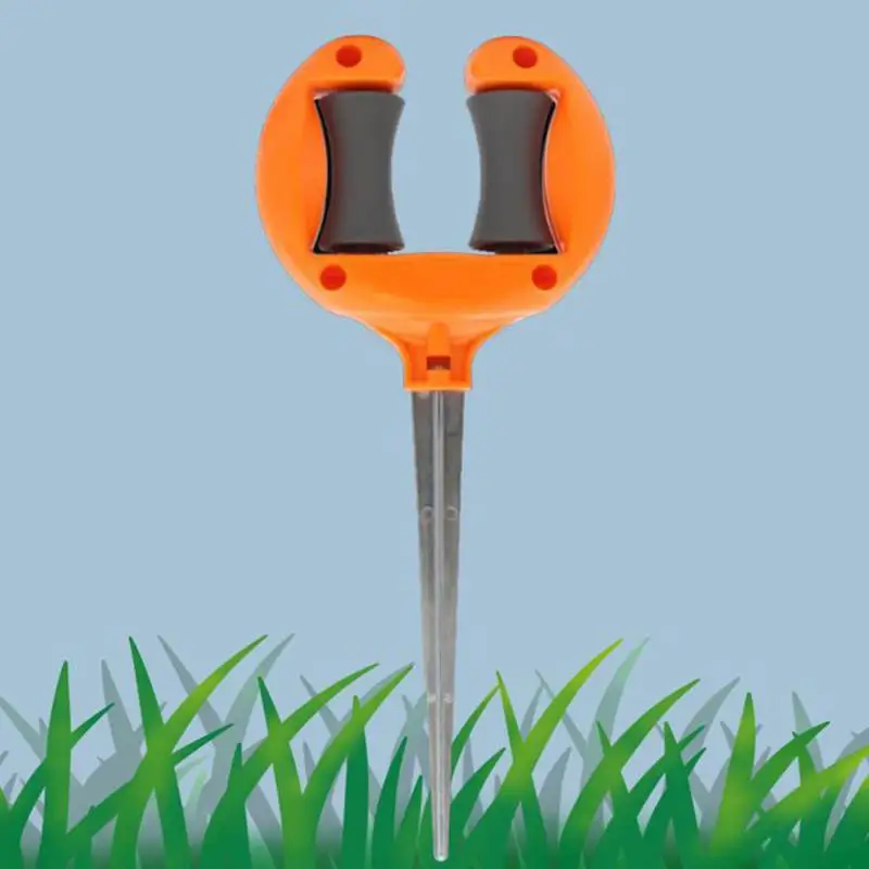 Garden Hose Guide Spike Sturdy Metal Stak Multifunctional Stakes And Roller System For Protects Plants Guides Garden Hose Easy