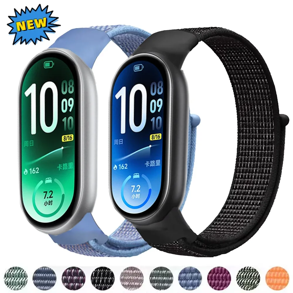Nylon-Schlaufenarmband für Xiaomi Mi Band 11 10 9 8, atmungsaktives Sportarmband, Uhrenarmband, Mi Band 10 9 8, Zubehör. – Detail 1