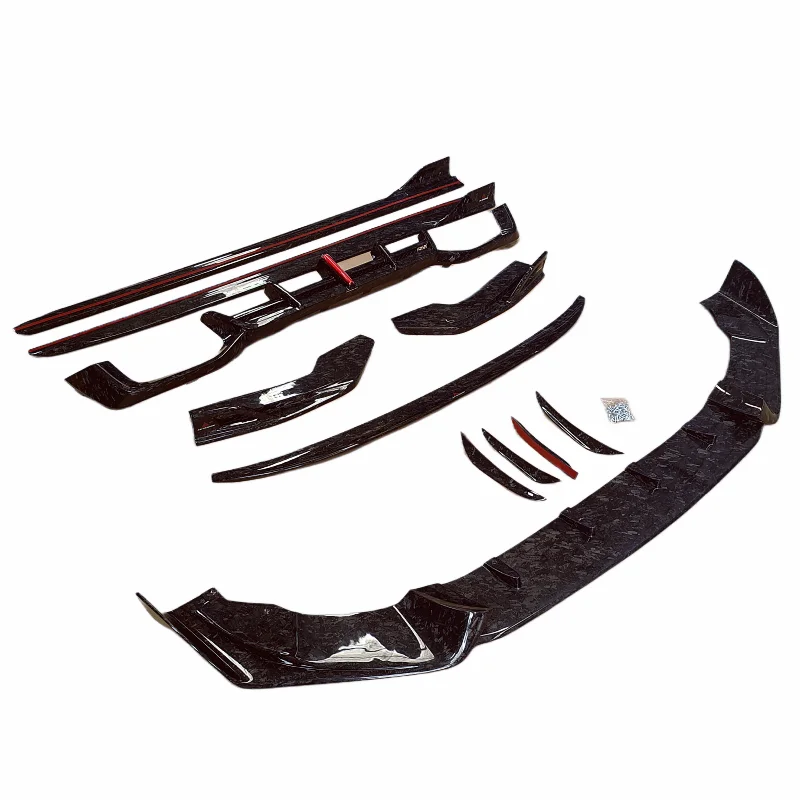 

Forged Carbon Fiber Front Bumper Edge Rear Diffuser Side Skirt Rear Spoiler Blade for B X3M X4M F97 F98 19-23 Body Kit