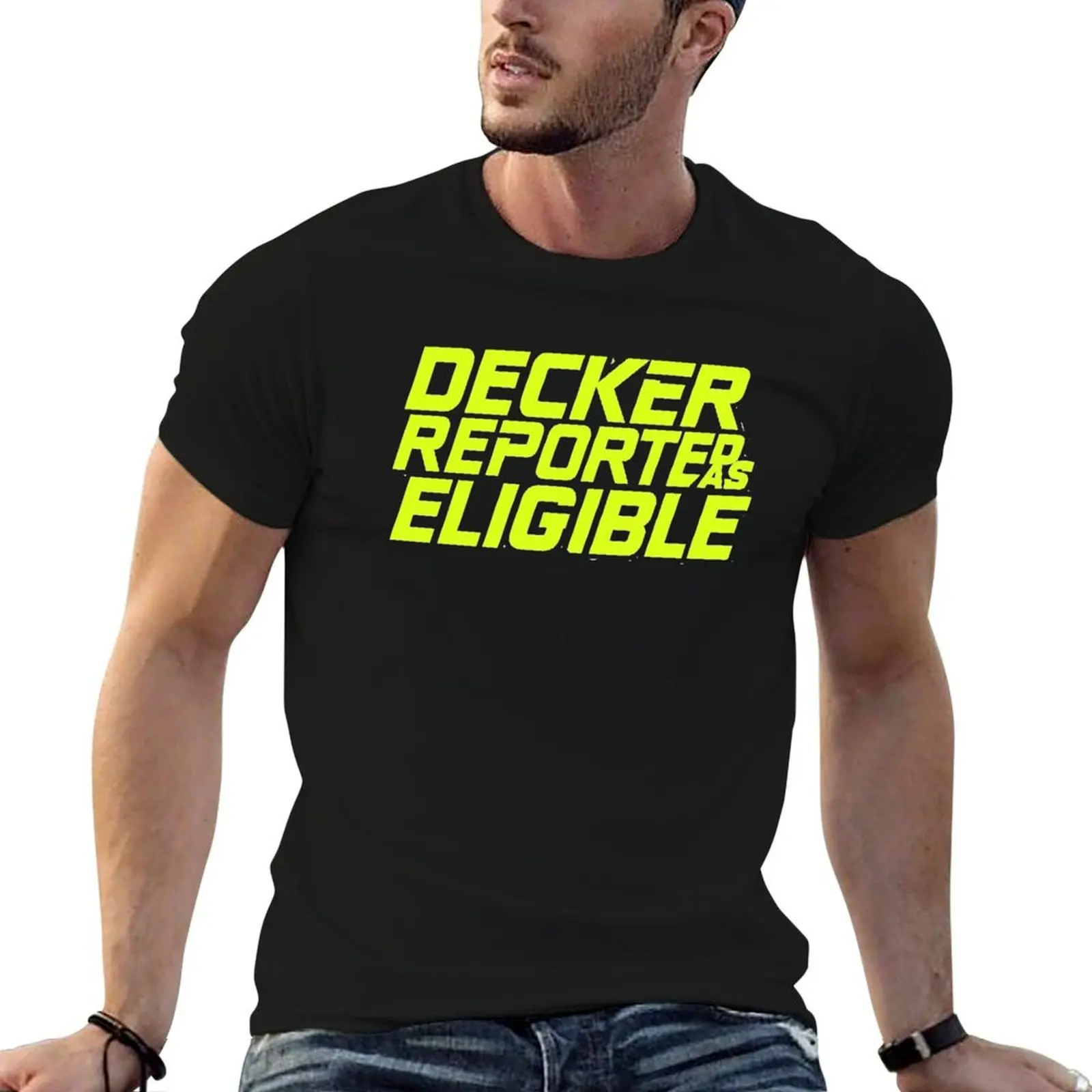 

decker reported as eligible T-Shirt men t shirt cotton 100% man t shirt summer t shirt for man T-shirt