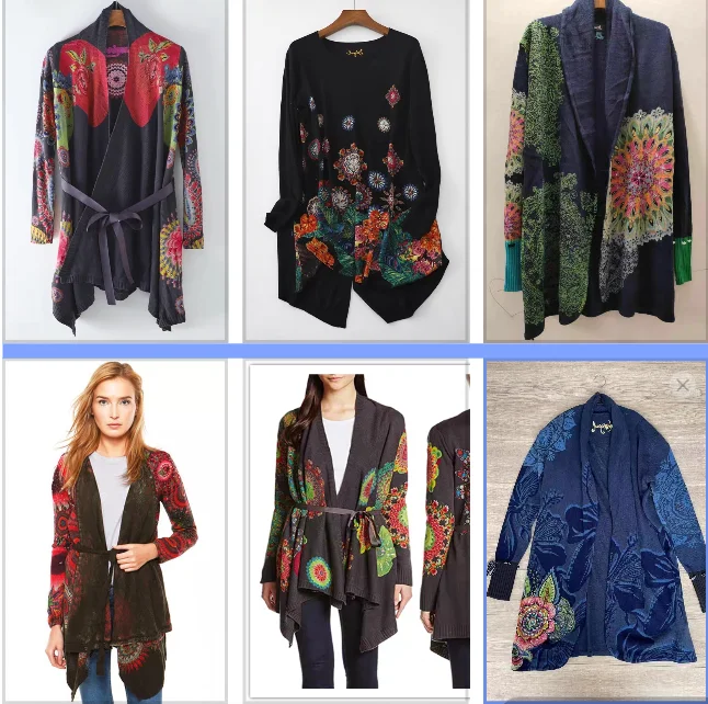 

Foreign trade Europe and the United States in 2023 new fashion spring and autumn women's knitted sweater shawl coat