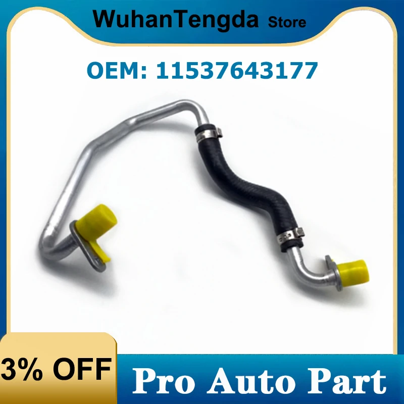 

for BMW X1 X2 X3 X4 X5 X6 X7 F32 F33 F36 G12 G32 G38 11537643177 Engine Turbocharging Hose Coolant Return Line Tube