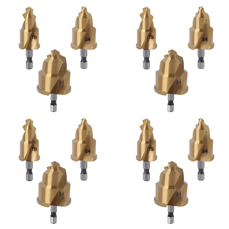 

A02F-12 шт. 20/25/32 мм ступенчатое сверло с ограничением поворотной канавкой PPR подъемные конусные сверла для развертывания водопроводных труб