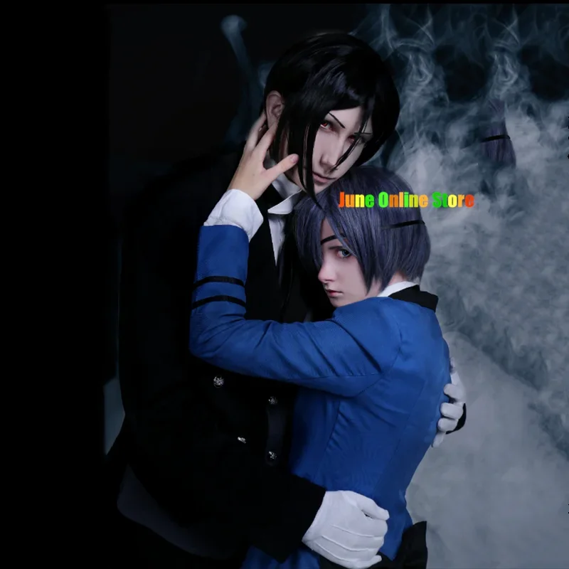 Anime Black Butler Kuroshitsuji Ciel Phantomhive Costume Cosplay Festa di Halloween Donna Uomo Set completo di abbigliamento