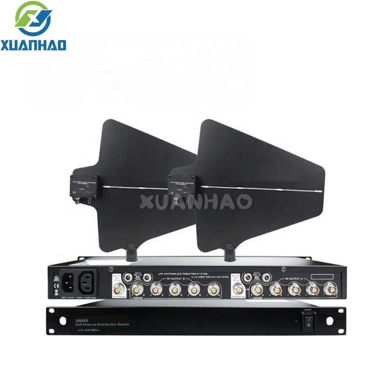 Antenna Distribution System UA845 Noise Cancelling Signal Amplifier Splitter 5 Channel UHF Antenna Power Distribution