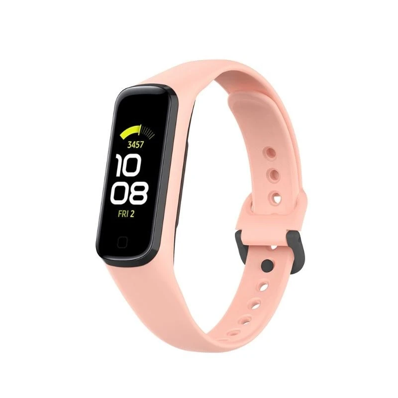 N2UB for -Galaxy Fit2 R220 Durable Sweatproof Wristband Adjustable Sports TPU Silicone SmartWatch Strap