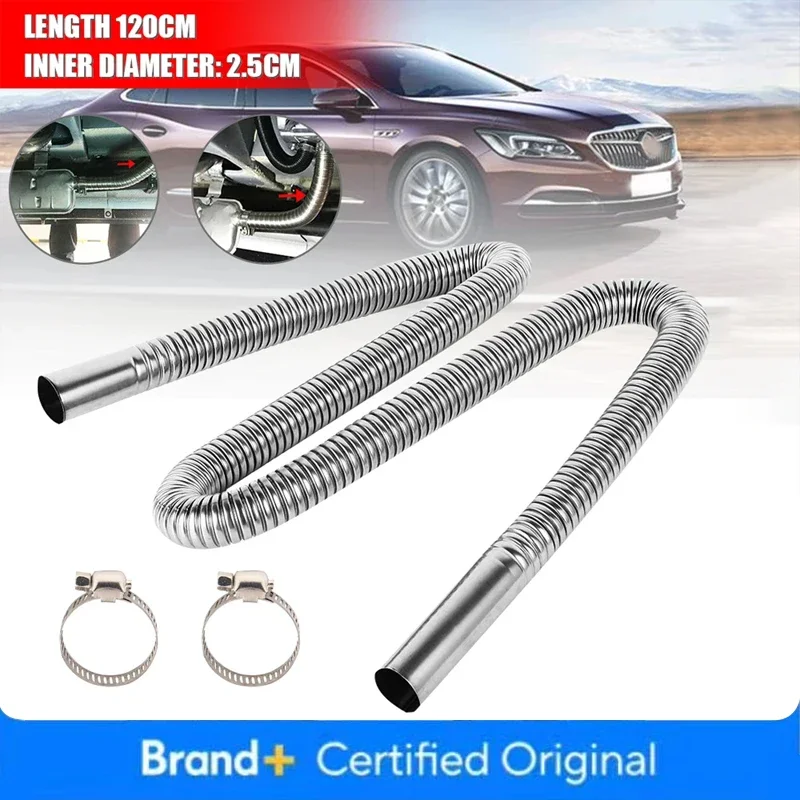 Aquecedor de estacionamento diesel de ar, 60cm-300cm, tubo de escape de aço inoxidável, mangueira de ventilação, conector de cotovelo com braçadeiras para carro, caminhão va