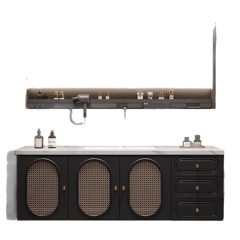 

American toilet ceramic basin French retro style rattan bathroom cabinet oak combination hand wash basin washbasin