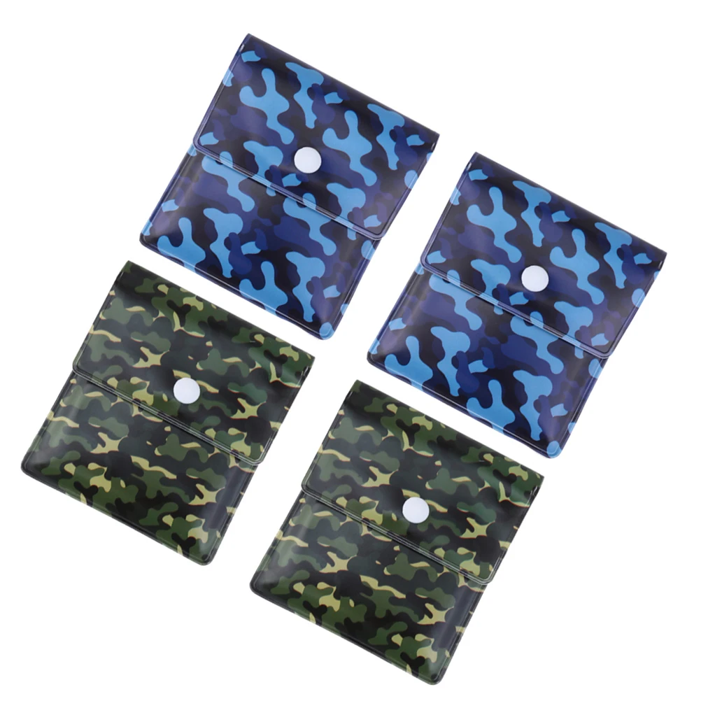 

4pcs Portable Ash Bag Lightweight Compact Outdoor Pouch Reusable Personal Smoking Ash Bag Pocket Ashtray Container