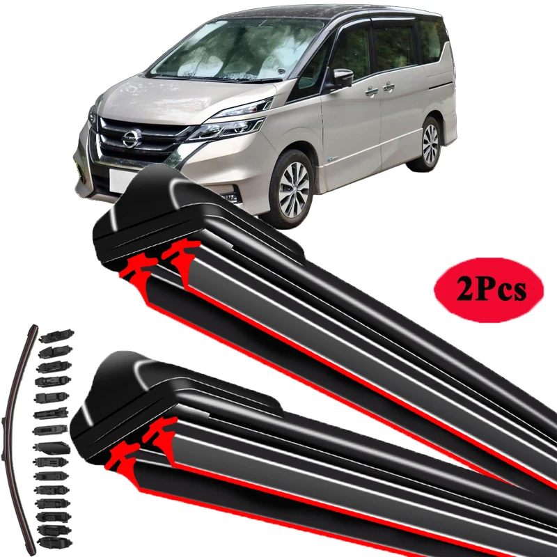 

For NISSAN SERENA C23 C24 C25 C26 C27 1991-2024 Car Windshield Wiper Blade Front Windscreen Brushes Accessories Window Parts