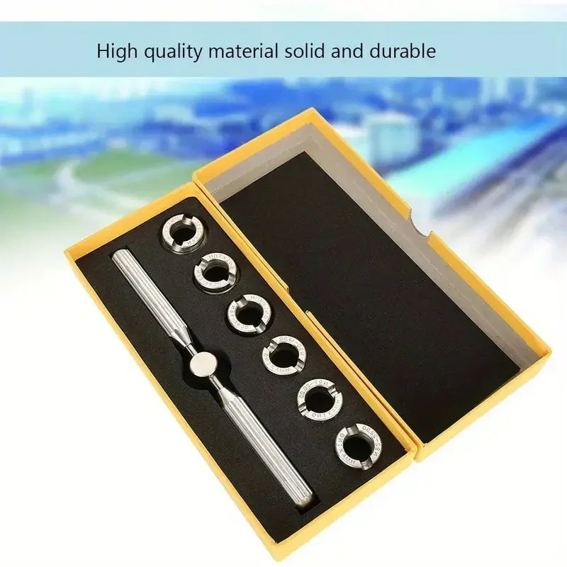 Juego de Herramientas para reparación de relojes, 7 piezas, abridor de relojes, caja trasera de reloj fácil de abrir, adecuado para reloj de pulsera ROLEX 5537
