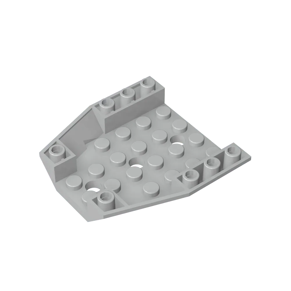 Gobricks Bausteine GDS-2227 Technischer Keil, geneigt, dreifach, 6 x 6 x 1, kompatibel mit Lego 29115, baut Spielzeug zusammen