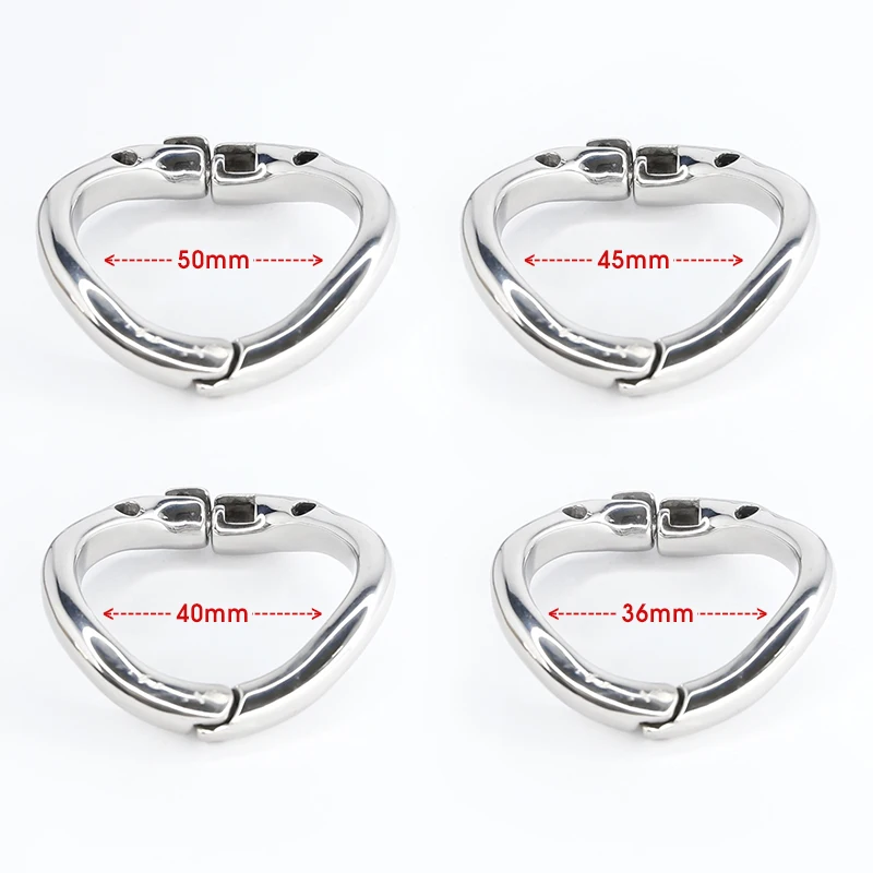 Stainless Steel Smaller Chastity Cage Set Male Chastity Device Penis Lock Cock Cage Cock Ring Restraint Adult Sex Toys For Men