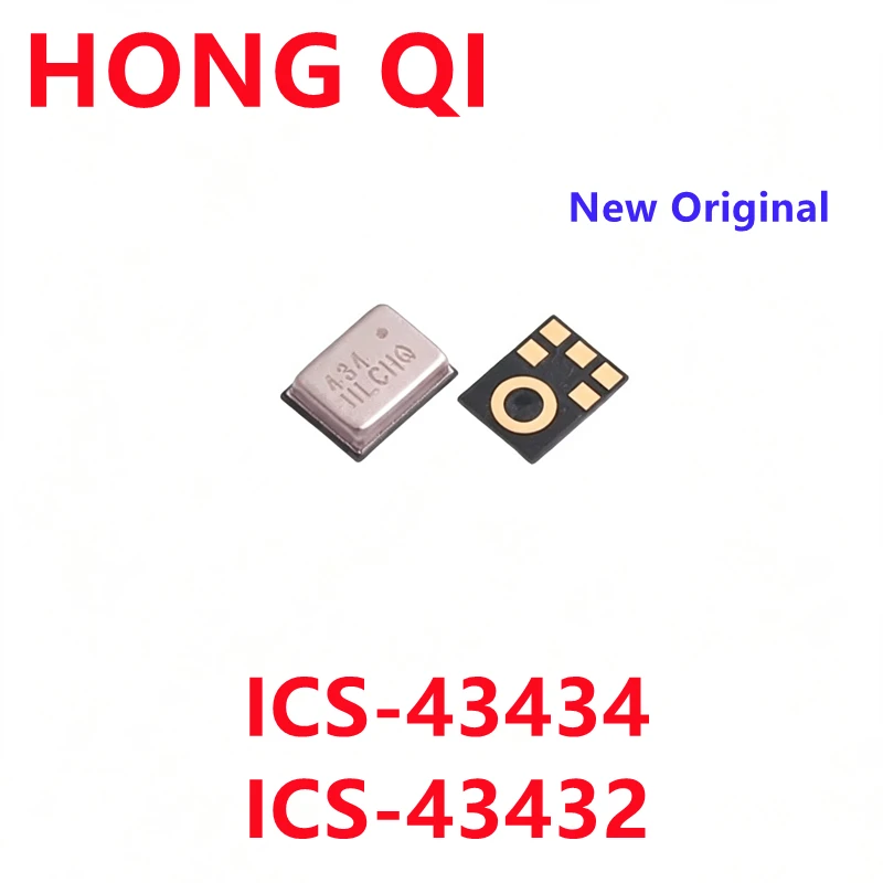 5PCS New Original ICS-43434 ICS-43432 QFN-6 Digital I2S Output Bottom Port Microphone