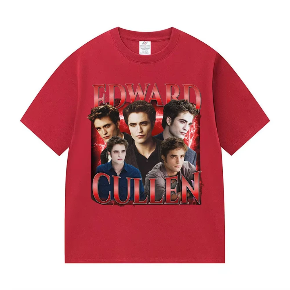 Limited Twilight Eggward Cullen Graphic T Shirts Men Women Harajuku High Quality Retro T-shirt Clothing Oversized Cotton T-shirt