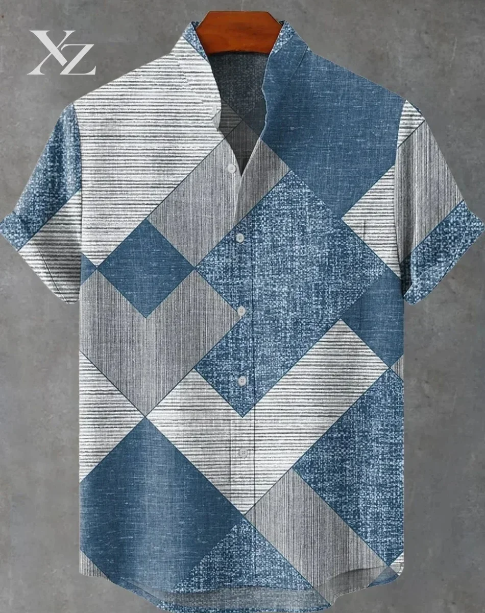 Men's Hawaiian Shirt Casual Short Sleeve Top Loose Clothing Fashion Vintage 3D Printed Summer Shirt Fast Shipping