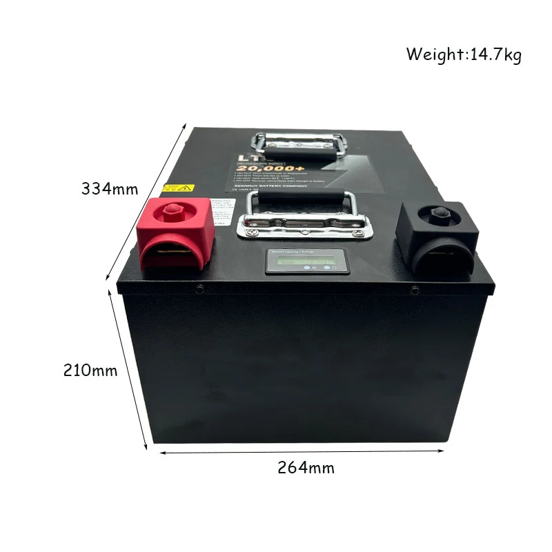 12v 100ah LTO Lithium Titanate Battery Pack BMS 100A for Solar Energy Storage