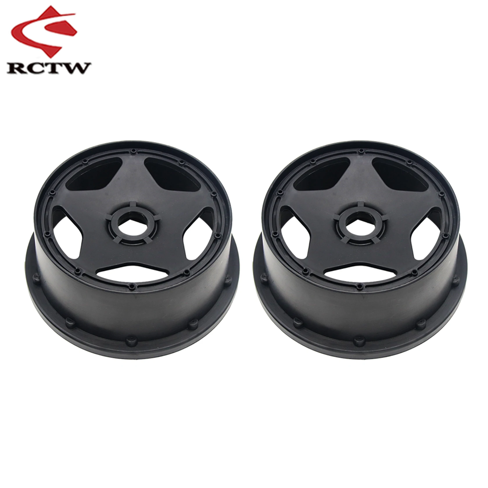 Wysokiej jakości matowe pięciogwiazdkowe piasty kół przednie lub tylne do 1/5 Hpi Rofun Baha Kingmotor Rovan Baja 5B SS Truck Rc Car Części zamienne