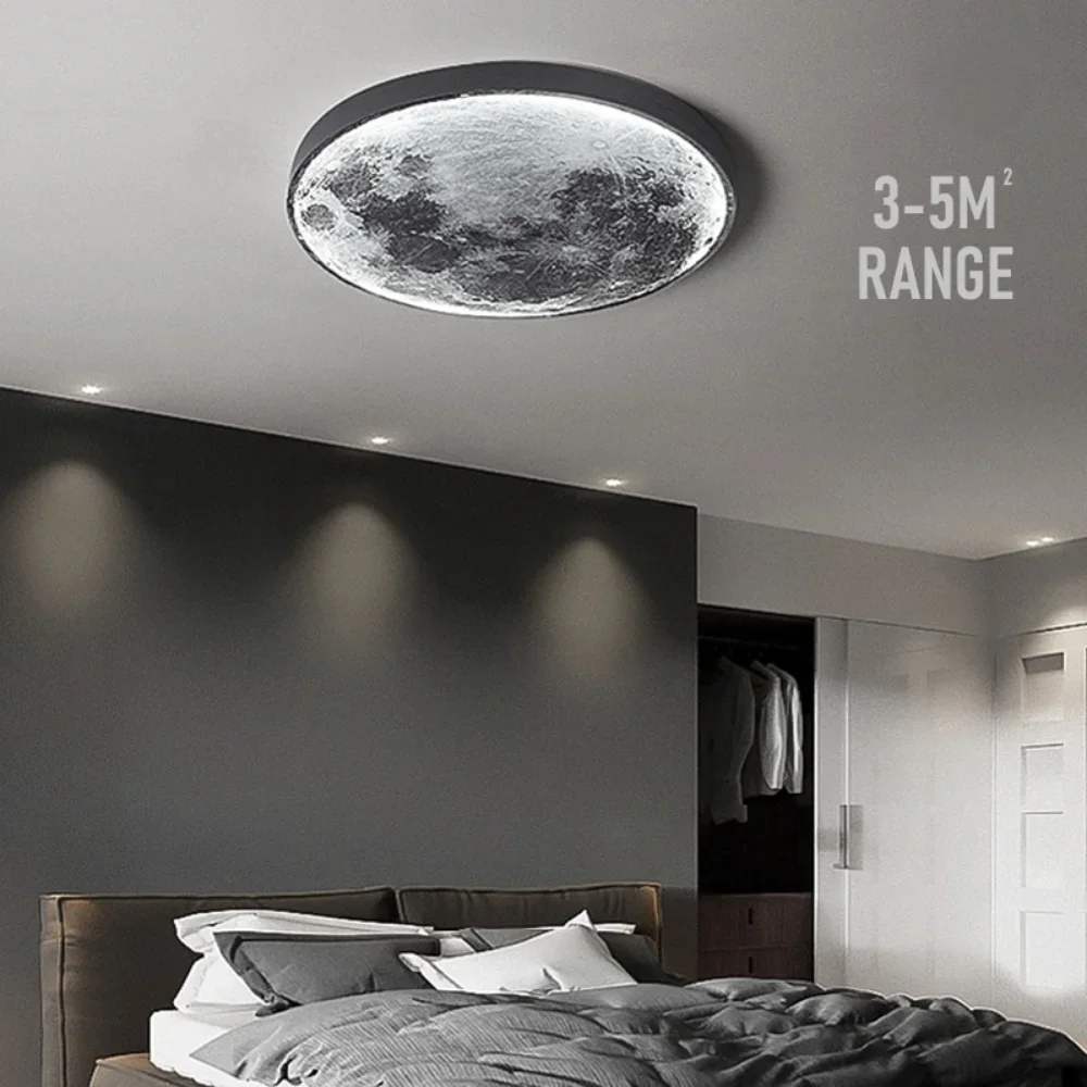 Lámpara de pared LED moderna, iluminación interior de Luna para dormitorio, sala de estar, accesorio de decoración del hogar, lámparas de brillo decorativas