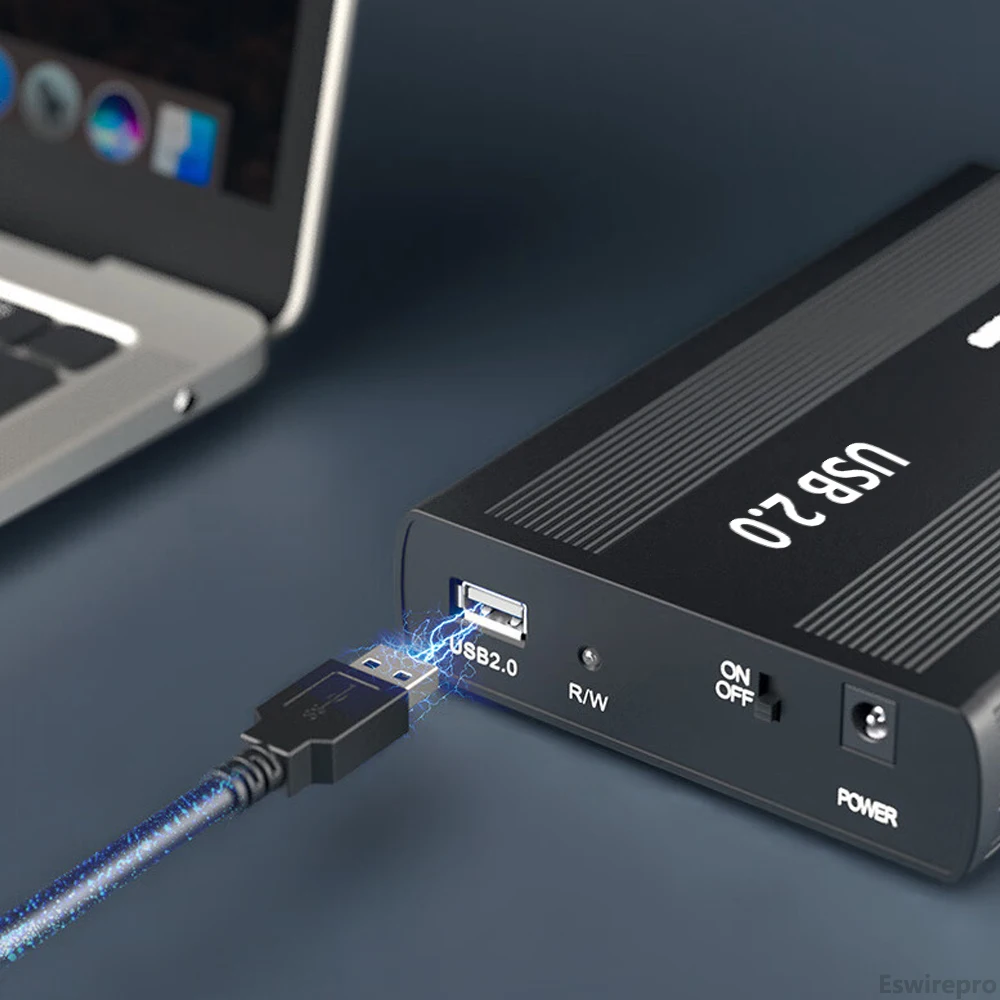 Boîtier aluminium LINDY pour disque dur SATA 2,5'' - Interface USB 3.0