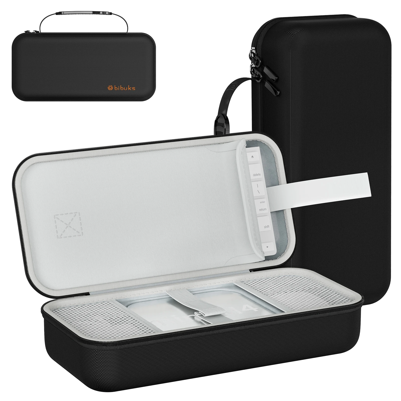 Carrying Case for Apple Mac Mini M4/M4 Pro Computer Host Storage Portable Bag Keyboard Organizer Accessories Protective Hard Cas