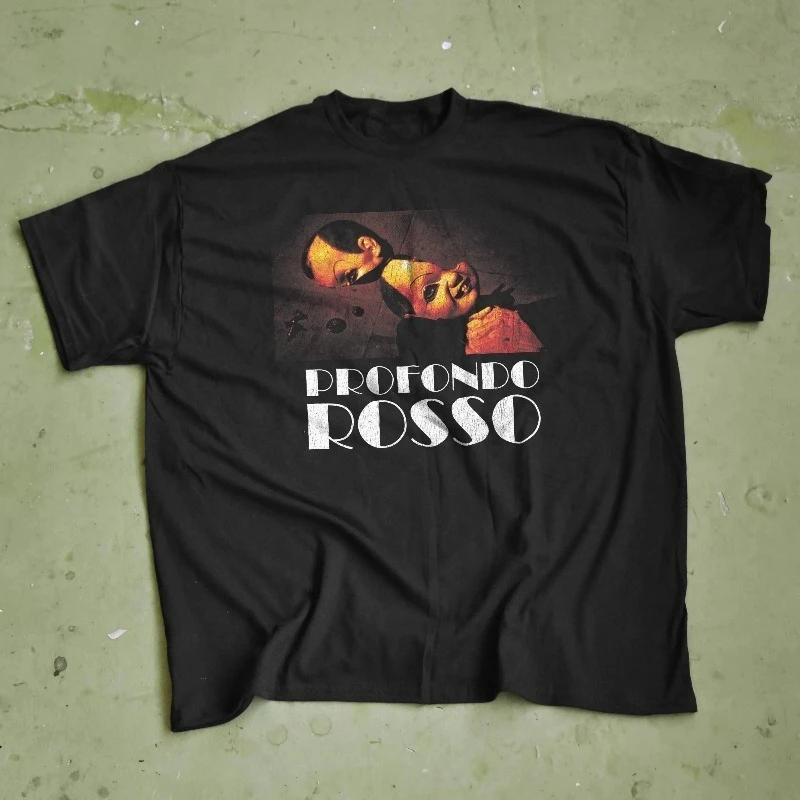 Camiseta Profondo Rosso - Camiseta vintage de la película italiana de terror, camiseta informal y cómoda para todas las estaciones, unisex.