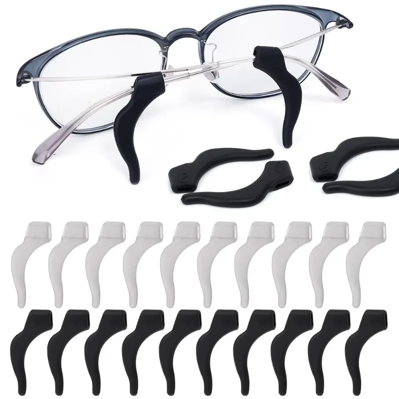 50pcs Anti-slip Silicone Ear Grip Glasses Eyeglasses Leg Ear Hook Stopper Bracket Fastener Accessories Temple Tip Eyewear Holder