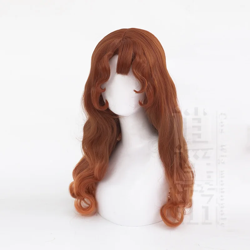 الهوية الخامس فتاة صغيرة Eurydice شعر مستعار تأثيري محاكاة فروة الرأس التدرج مجعد الشعر هدية الهالوين #2