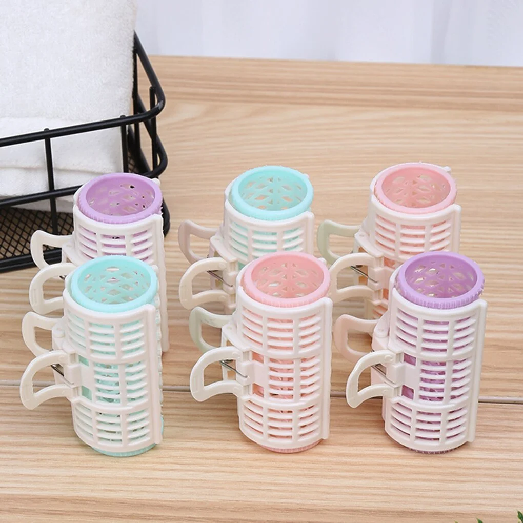 2PCS/Set Hair Curler Spring Clip Curlers DIY  Rollers Wavy dressing Barber  Styling Tools Random Color