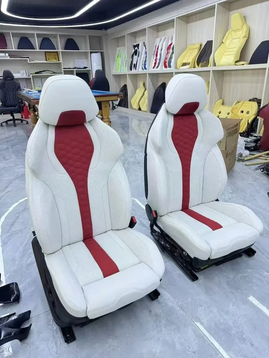 Picture 6: YLA Car Interior Accessories Customized E71 Seat Upgrade F90 Series Seat Upgrade Kit for E71 X3 X5 X6 M3 M5 Series Upgrade M