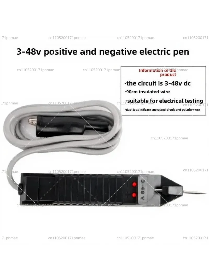 3-48V Automotive Circuit Tester, High-Precision Voltage Test Pen, Truck Power Probe Diagnostic Tool