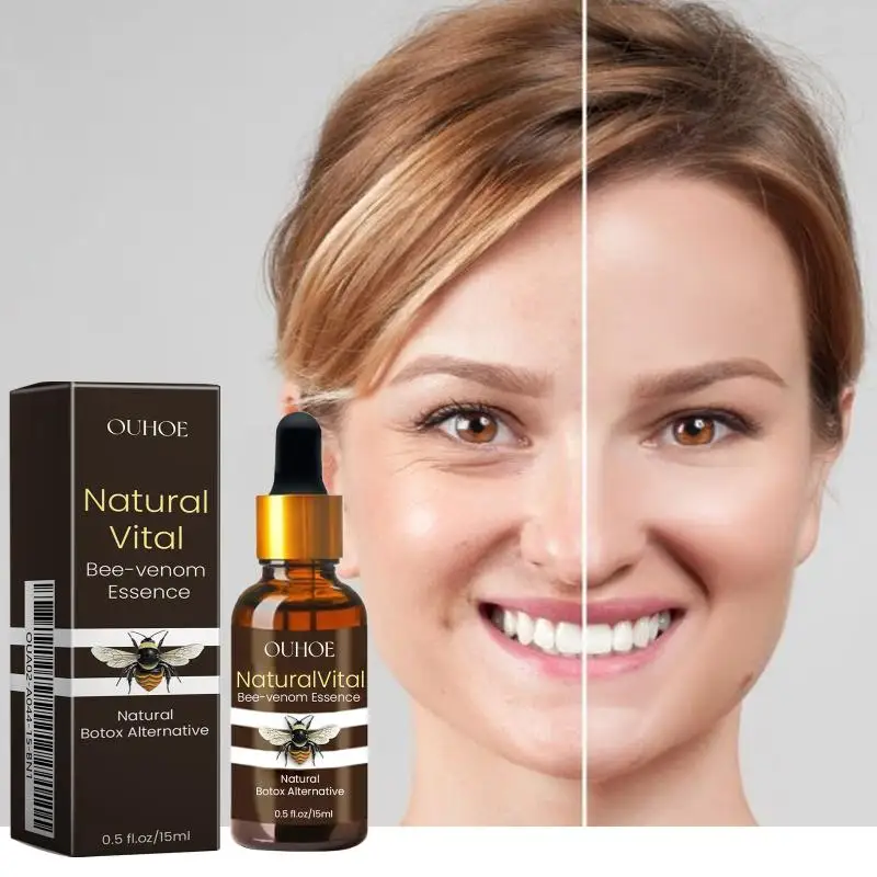 Anti Aging Face Serum with Bee Venom and Panthenol Firming Wrinkle Reducing Hydrating  for Youthful Glow Skin Care 15ml