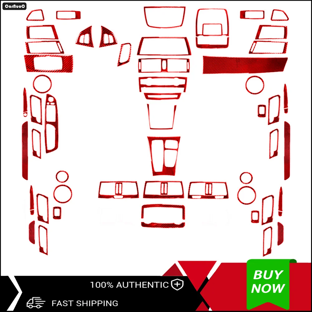 

Car Interior Parts For BMW X5 E70 X6 E71 2008-2013 imitation Carbon Fiber Car Red Stickers Car Interior Decorative Accessories