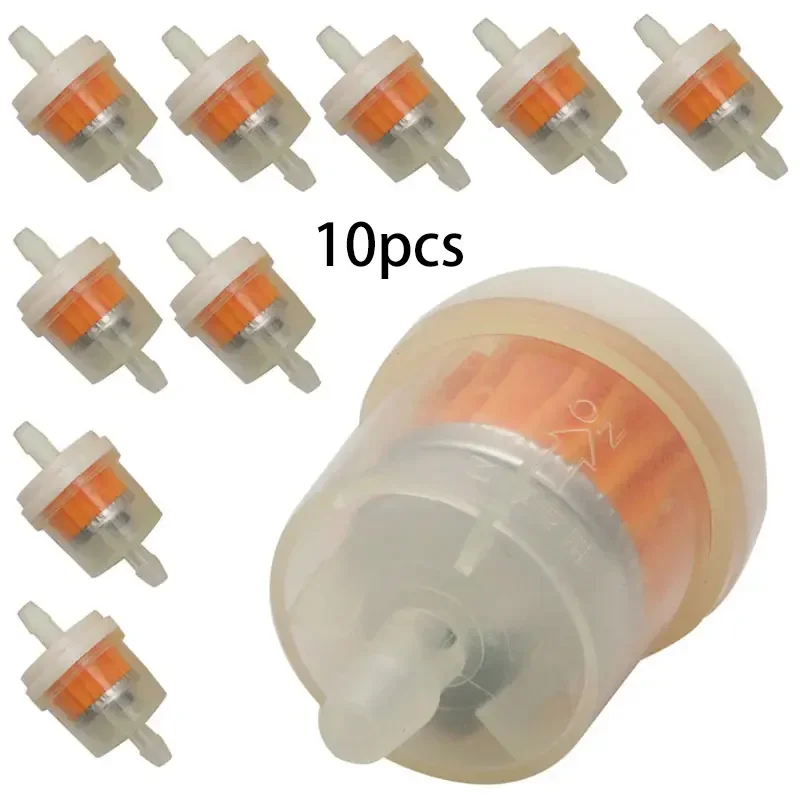 10PCS Universal  Motorcycle Fuel Filter Motorcycle Engine Inline Carb Gasoline Fuel Gas Filter Motorbike Motor Oil Filters