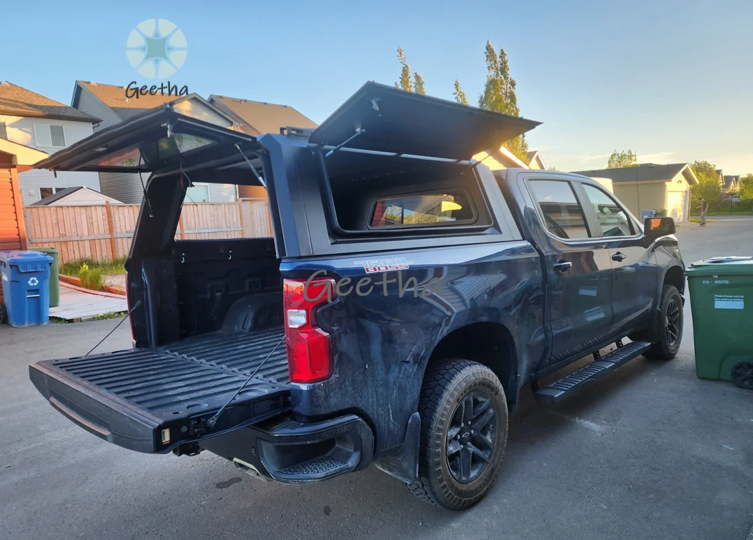 Weatherproof Good Fitting Truck Canopy for GMC Sierra Smartcap Aluminum Anti-rusted Pickup Hardtop Canopy Camper Ford Ranger