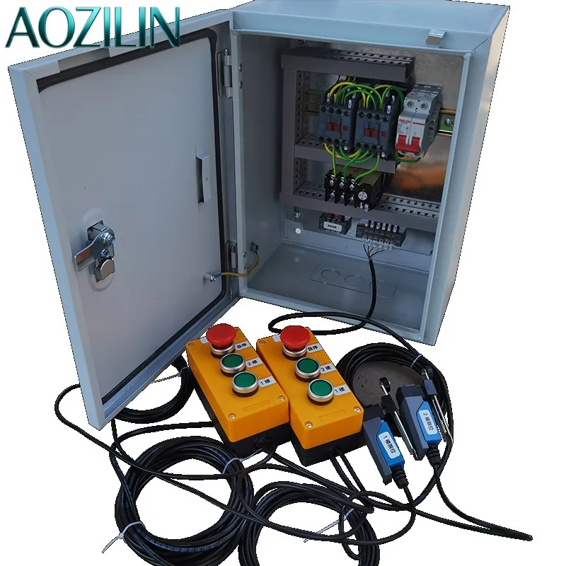 AOZILIN Hoist Control Box Hydraulic Cargo Lift Controller Small Elevator Conveyor Lifting Equipment Replacement Cabinet