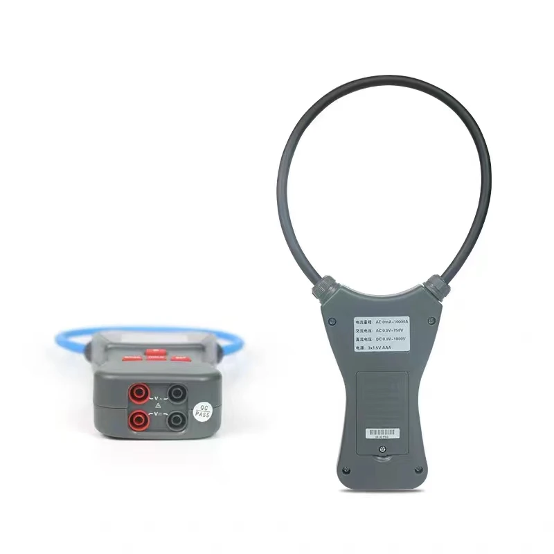 Imagem -05 - Grande Vazamento Corrente Tester Braçadeira Flexível Amperímetro ac dc 1000v Voltage Phase Frequency Meter Fr1050a Fr1050 Fr1050e 10000a