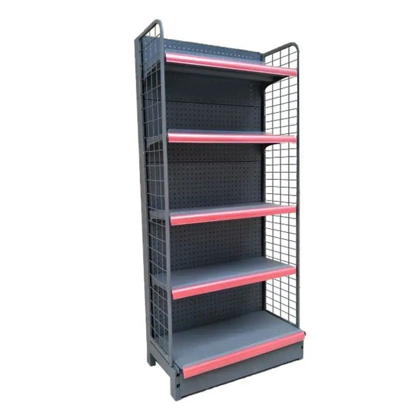 Convenience Middle Shelf With End Shelf For Retail Store Supermarket Shelving Gondola Shelf