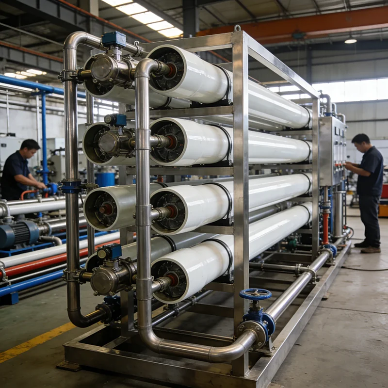 Ro Seawater Desalination Plant Ultrafiltration Equipment Water Desalination System with Pump 1000L/Hour Eco-Friendly