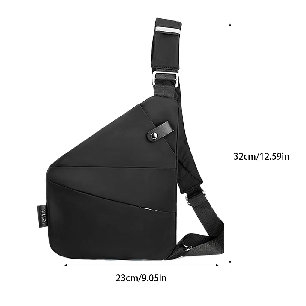 Chest Bag Trendy And Spacious For Daily Essentials Casual Convenient To Carry  Bag  Bag blue Left shoulder