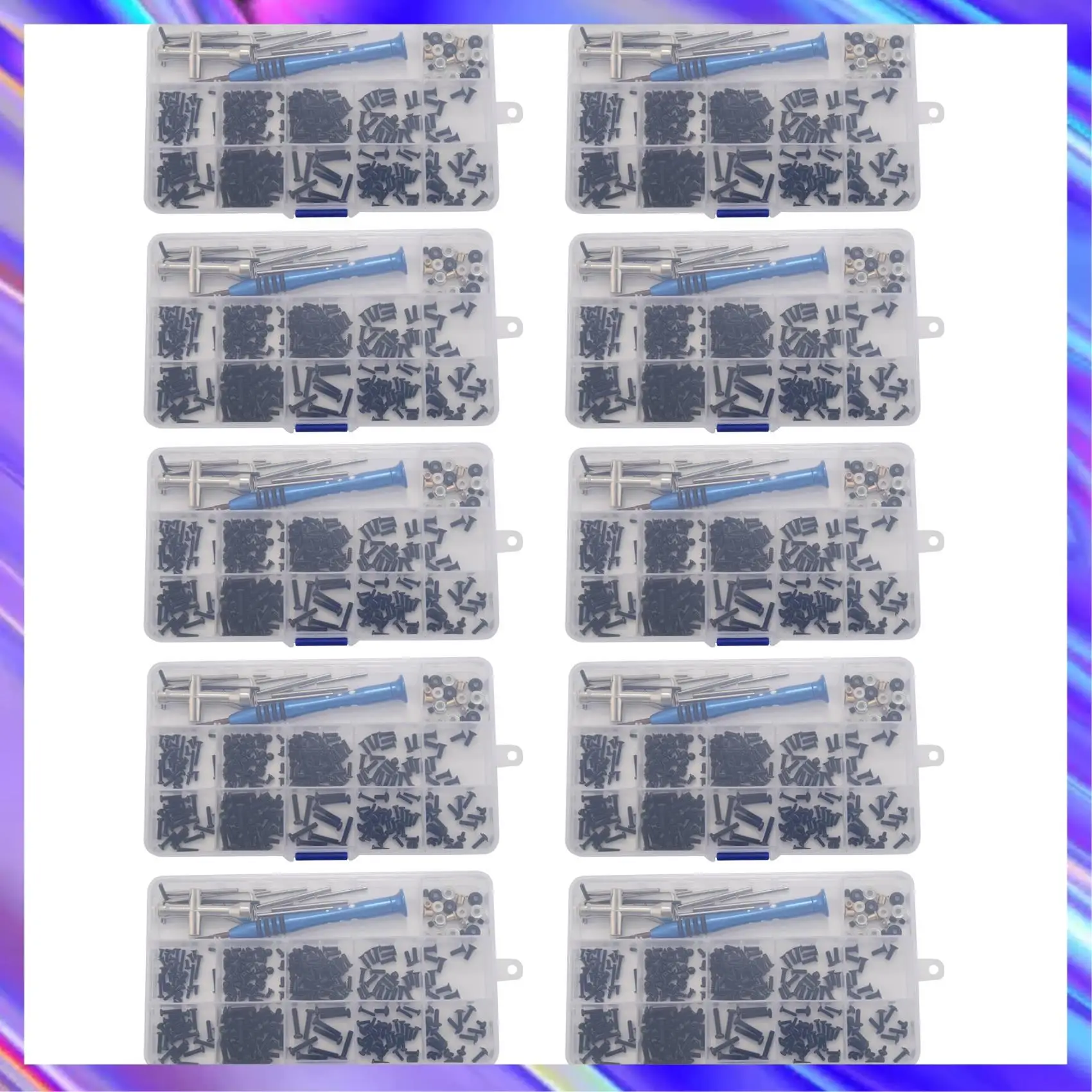 

10 Set M2 M2.5 M3 Screw Fastener Kit Cross Sleeve Hex Wrench Swing Arm Pin Screws For Wltoys 144001 1/14