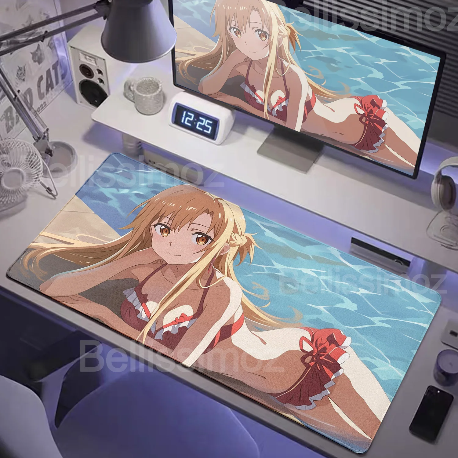 أنيمي العديد من خلفيات رائعة السيف الفن على الانترنت ساو ماوس الوسادة جميلة Asuna ماوس الوسادة عدم الانزلاق مقاومة للاهتراء لعبة الحصير مكتب كبير #3