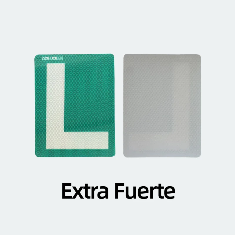 Pack of 2 Durable Self-Adhesive Car Sticker, Driver Sign Plate, Waterproof, L Shape, Protects Car Paint