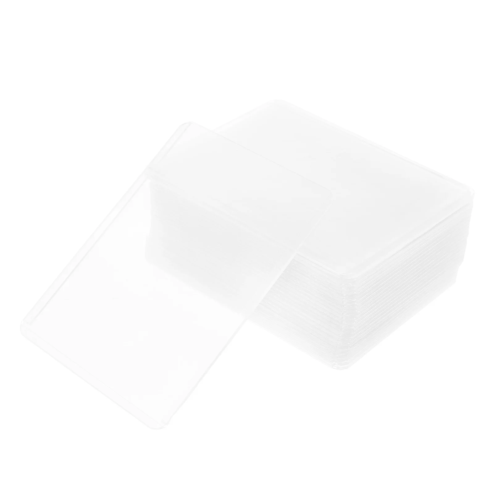 

25Pcs Card Collector Sleeves Transparent Hard Plastic Protection for Game Trading Cards Easy Insert Remove Storage Holder